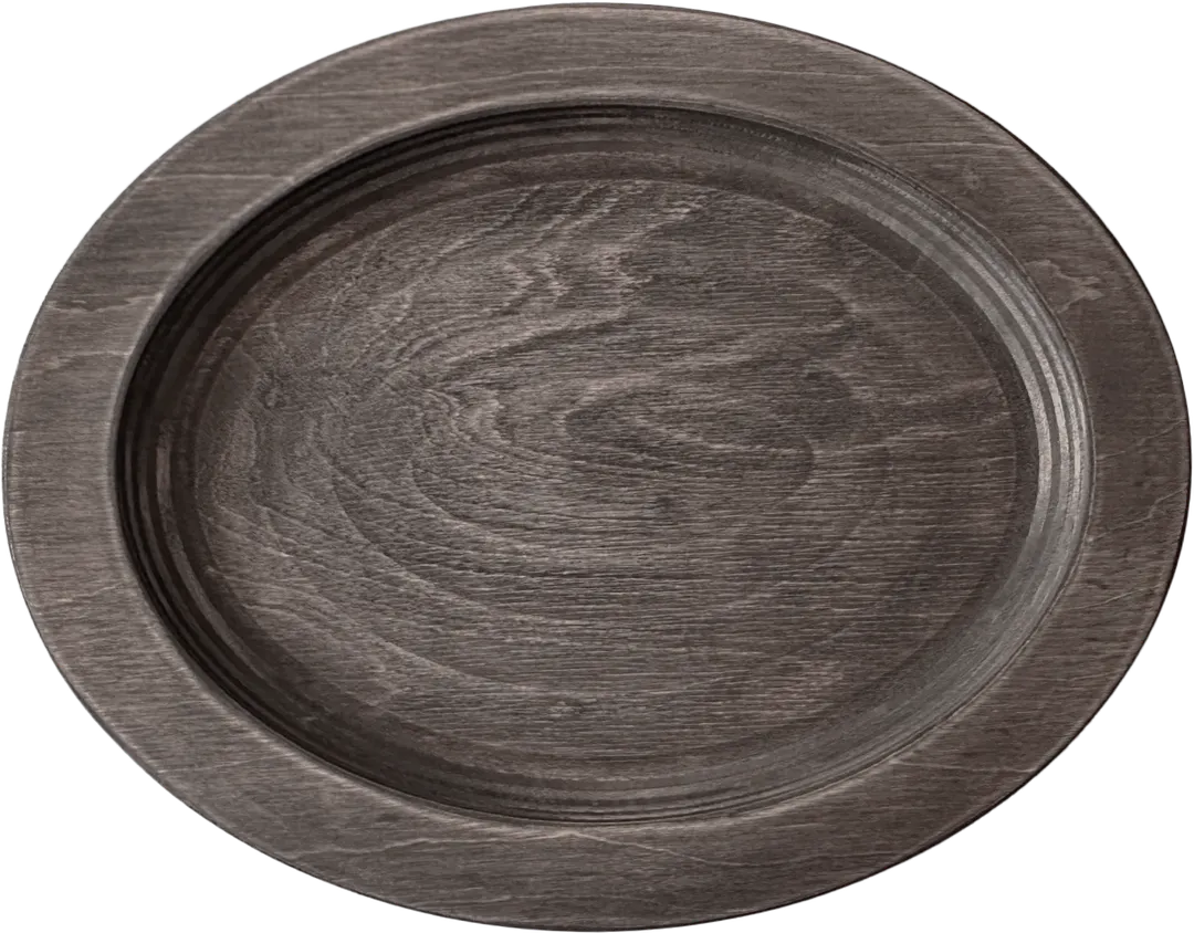 ATS UOS9 Wood Underliner, 10½" Oval Serving Tray, Walnut Stain, Hand Wash Only, Fits HOSD - 1/Case