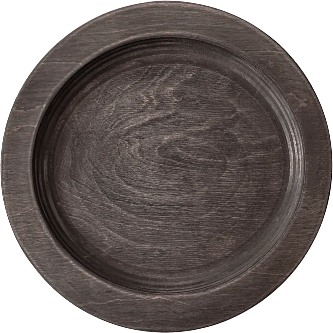 ATS UR8 Wood Underliner, 7-3/4" Diameter Round, Walnut Stain, Hand Wash Only, Wood Material - 1/Case