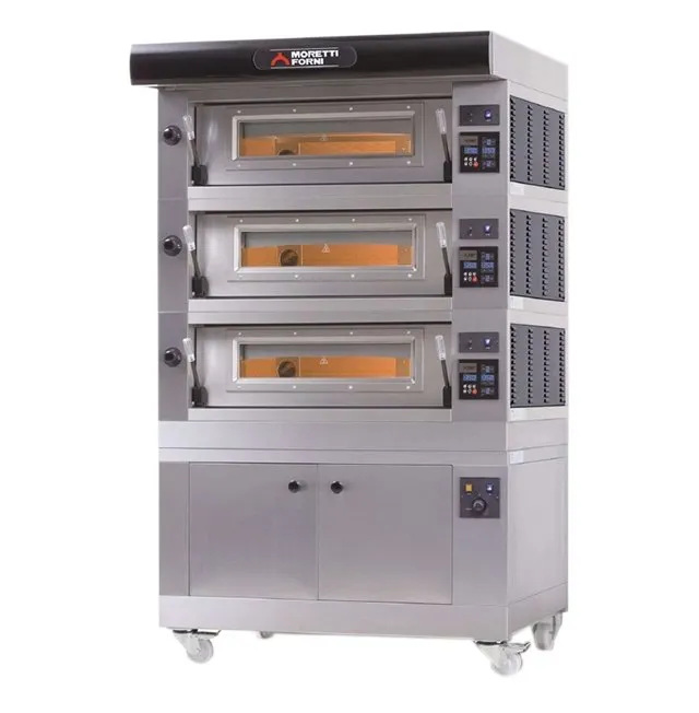AMPTO AMALFI A3 40" Electric Pizza Oven, Triple Deck, (18) 12" or (6) 18" Pizza Capacity