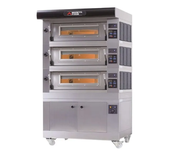 AMPTO AMALFI B3X 52" Electric Pizza Oven, Triple Deck, (18) 12" or (6) 18" Pizza Capacity
