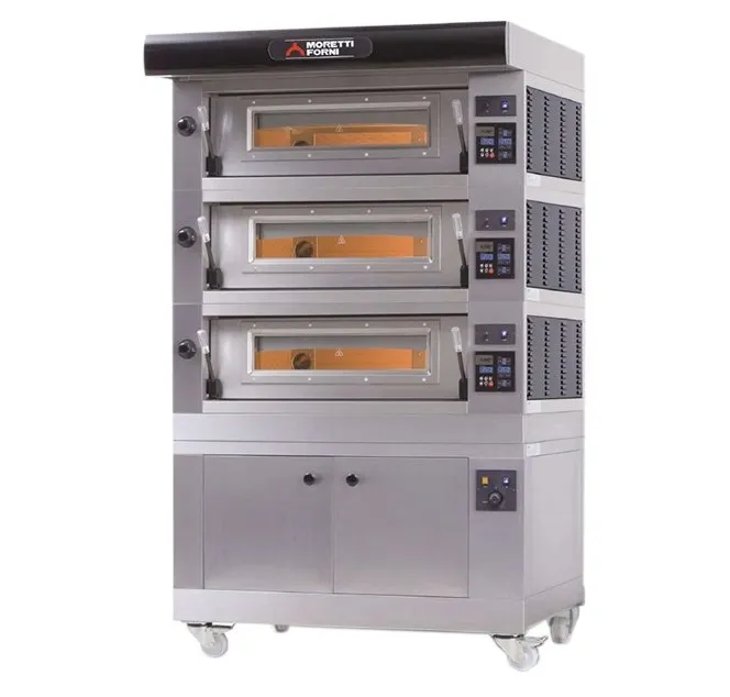 AMPTO AMALFI C3 52" Electric Pizza Oven, Triple Deck, (27) 12" or (12) 18" Pizza Capacity