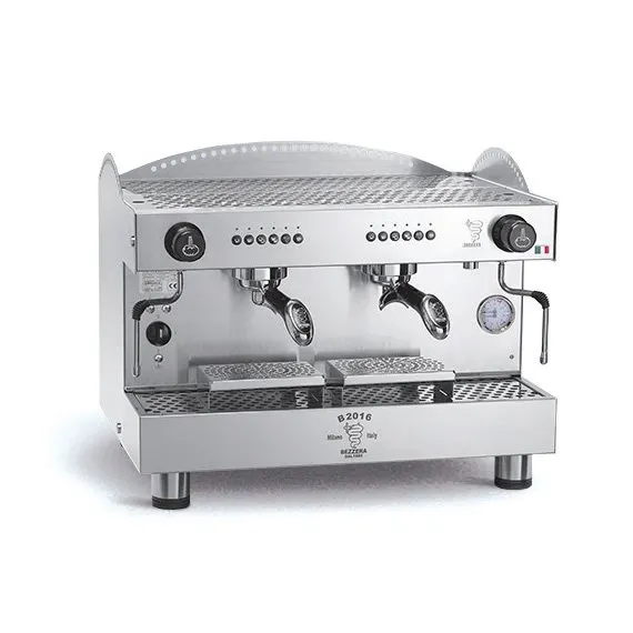 AMPTO B2016DE2IS7 Bezzera Espresso Cappuccino Machine w/ 2-Group, Automatic, 2.9-Gal. Boiler