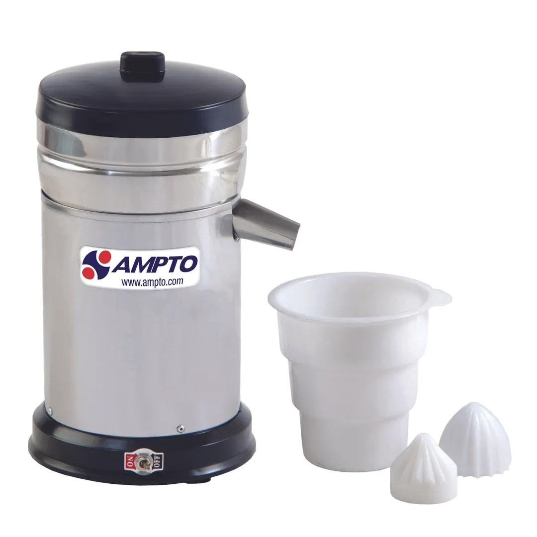 AMPTO ES4EA Electric Juicer Countertop Stainless Steel Body 1/2 HP