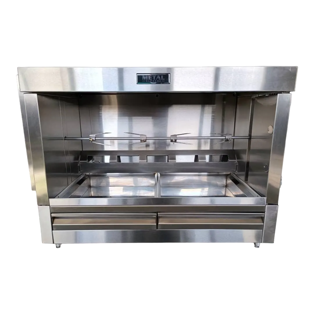 AMPTO FR1PGVE Metal Supreme Pork Leg Oven, 47"W X 25"D X 32"H, 100.9 Lbs