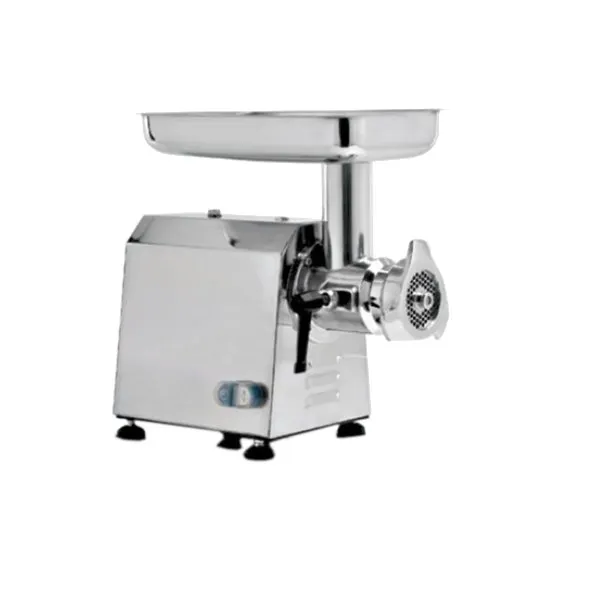 AMPTO MCC22E Countertop Electric Meat Grinder – 1.5 HP, 660 lb/hr, #22 Hub, 13”x8” Feed Pan, 1/4” Plate, Tray, 140 RPM