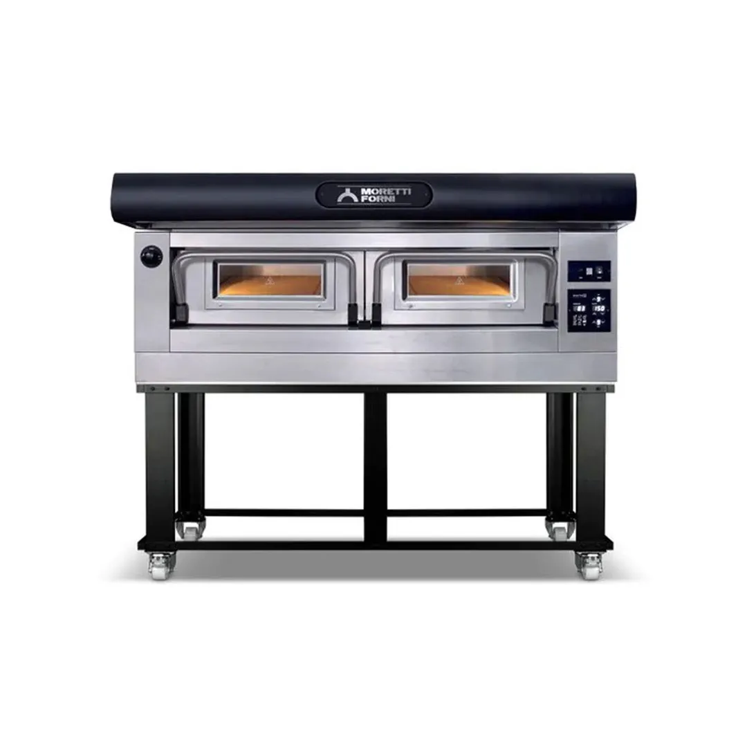Moretti Forni P120E C1 49" Electric Pizza Deck Oven, 1‑Deck Brick, Dual‑Power,17kW, 208/240V