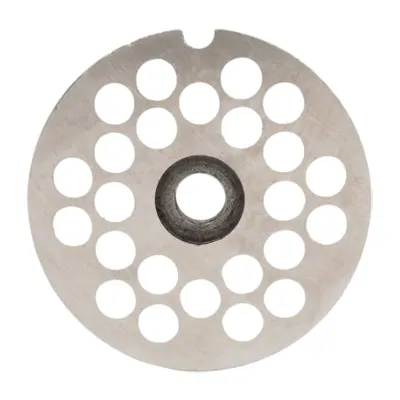 AMPTO RFAM038 Grinder Plate #32, 5/16” – 5/16” Hub Size, #32 Hub Type, Meat Grinder & Chopper Part