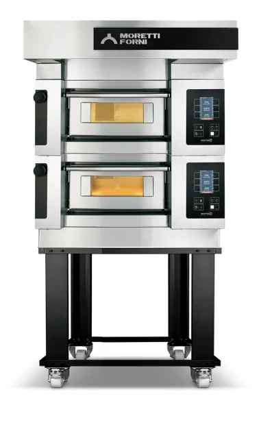 Moretti Forni S50E2 18.75" Electric Pizza Deck Oven, 2-Deck Stone, Dual Heat, 208V
