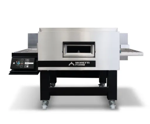Moretti Forni TT96E1 81" Single Deck Electric Conveyor Pizza Oven w/ Stand, 25.75" Belt, 208/240V