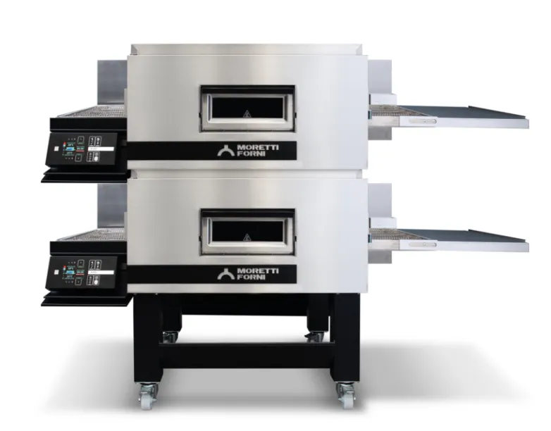 Moretti Forni TT98E2 Double Deck Electric Conveyor Oven, Floor Model