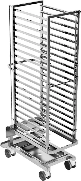 Angelo PO R201TXN Roll-In Track Trolley 20X1/1Gn Grid Clear 66Mm