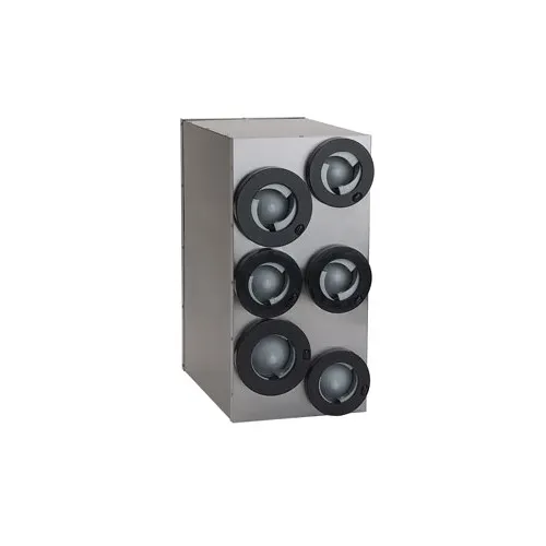 Antunes DACS-60 In-Counter Dial-A-Cup Dispenser w/ 4xDAC-05 & 2xDAC-10 Components