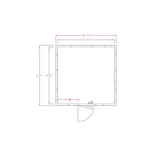American Panel 12X12F-I 12' X 12' Indoor Walk-In Freezer w/ Floor, Self-Contained