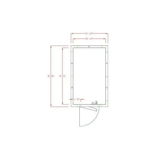 American Panel 6X10F-I 6' X 10' Indoor Walk-In Freezer w/ Floor, Self-Contained