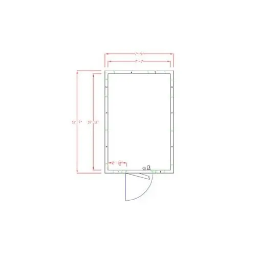 American Panel 8X12F-I 8' X 12' Indoor Walk-In Freezer w/ Floor, Self-Contained