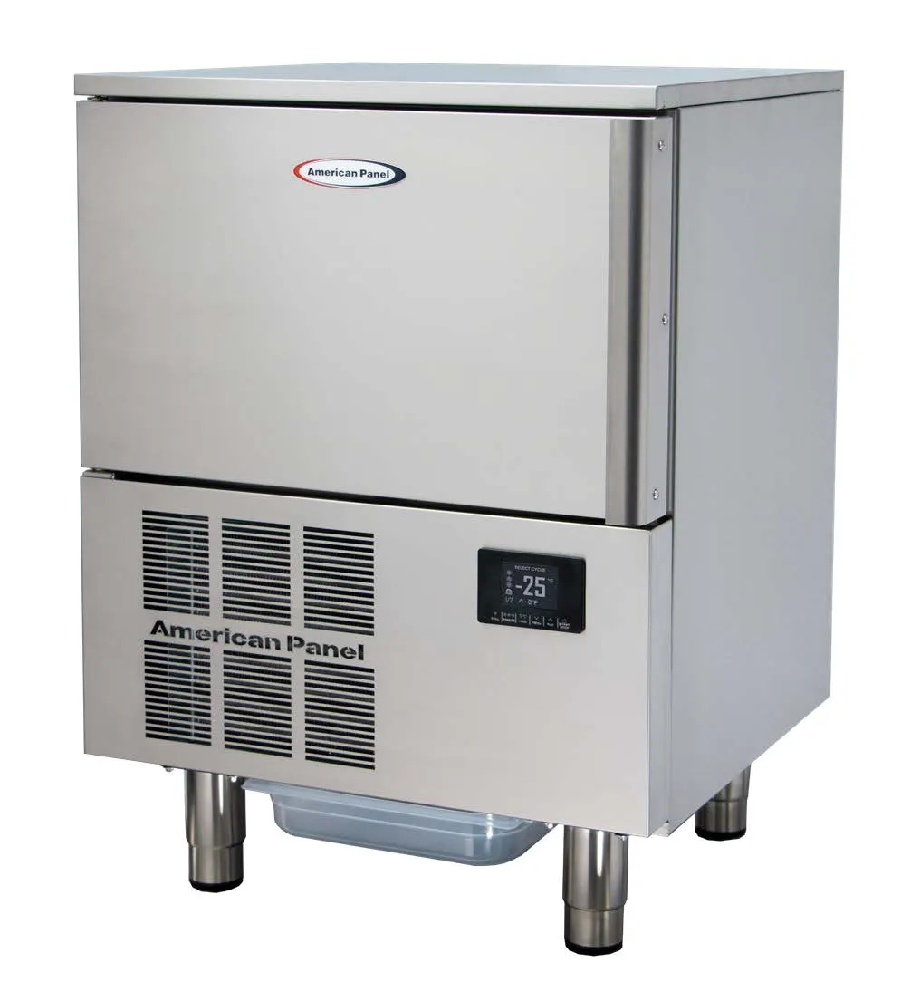American Panel AP3BCF30-1-P Undercounter Blast Chiller/Shock Freezer, (3) 12" x 20" x 2.5" pans