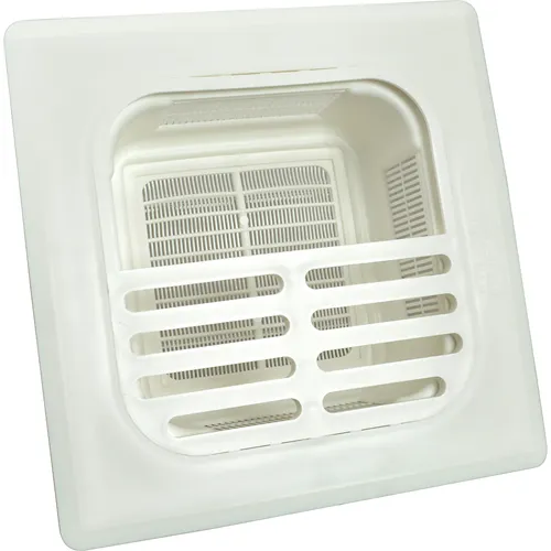 AllPoints 1021190 8" Floor Strainer, White Color