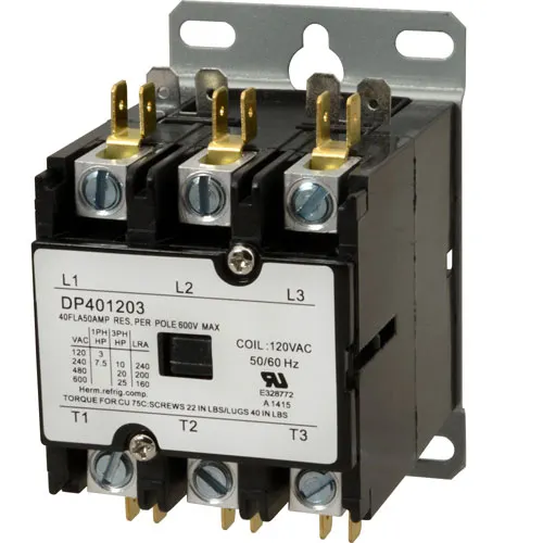 AllPoints 1491005 Contactor, Amp: 40 Full Load, 50 Resistance Load, Type: 3 Pole