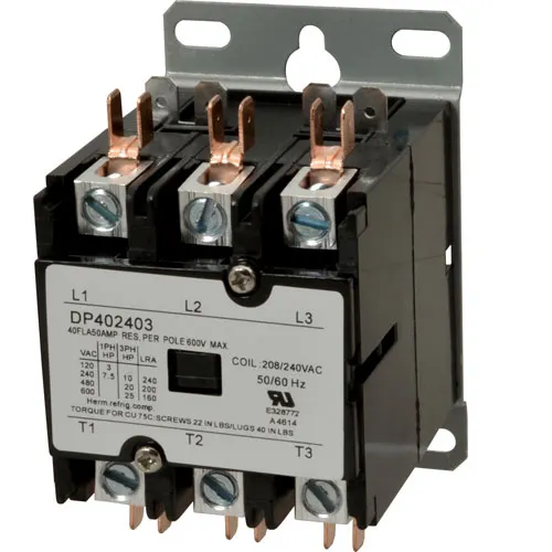 AllPoints 1491007 Contactor, Amp: 40 Full Load, 50 Resistance Load, Type: 3 Pole