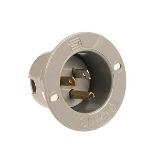 AllPoints 1961079 Receptacle Power Inlet, 120V, Voltage: 125 V Ac, Amp: 15,