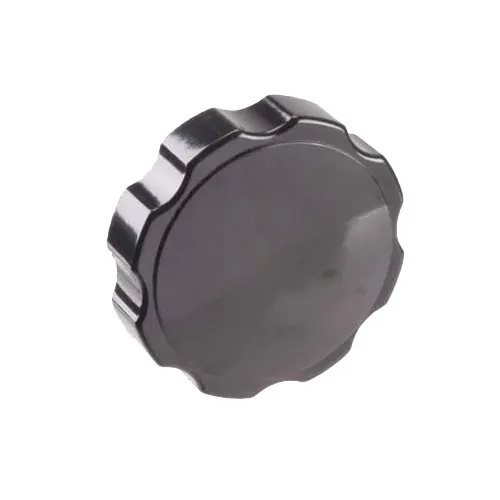 AllPoints 221294 Knob, Fluted, 1/2-13 Thread, Black