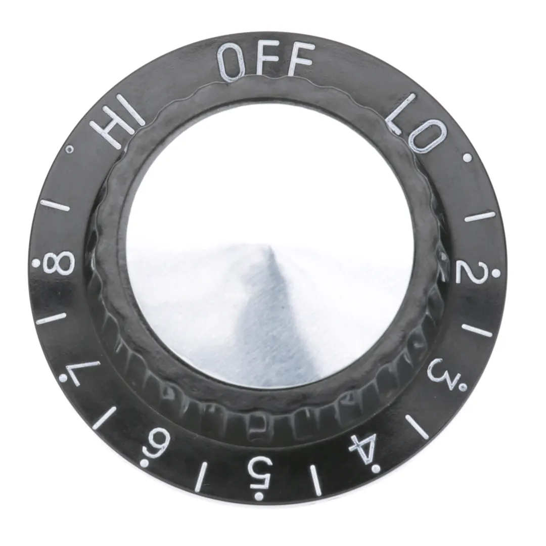 AllPoints 221309 Infinite Control Knob, Black, 2" Dia, Off-Lo-2-8-Hi