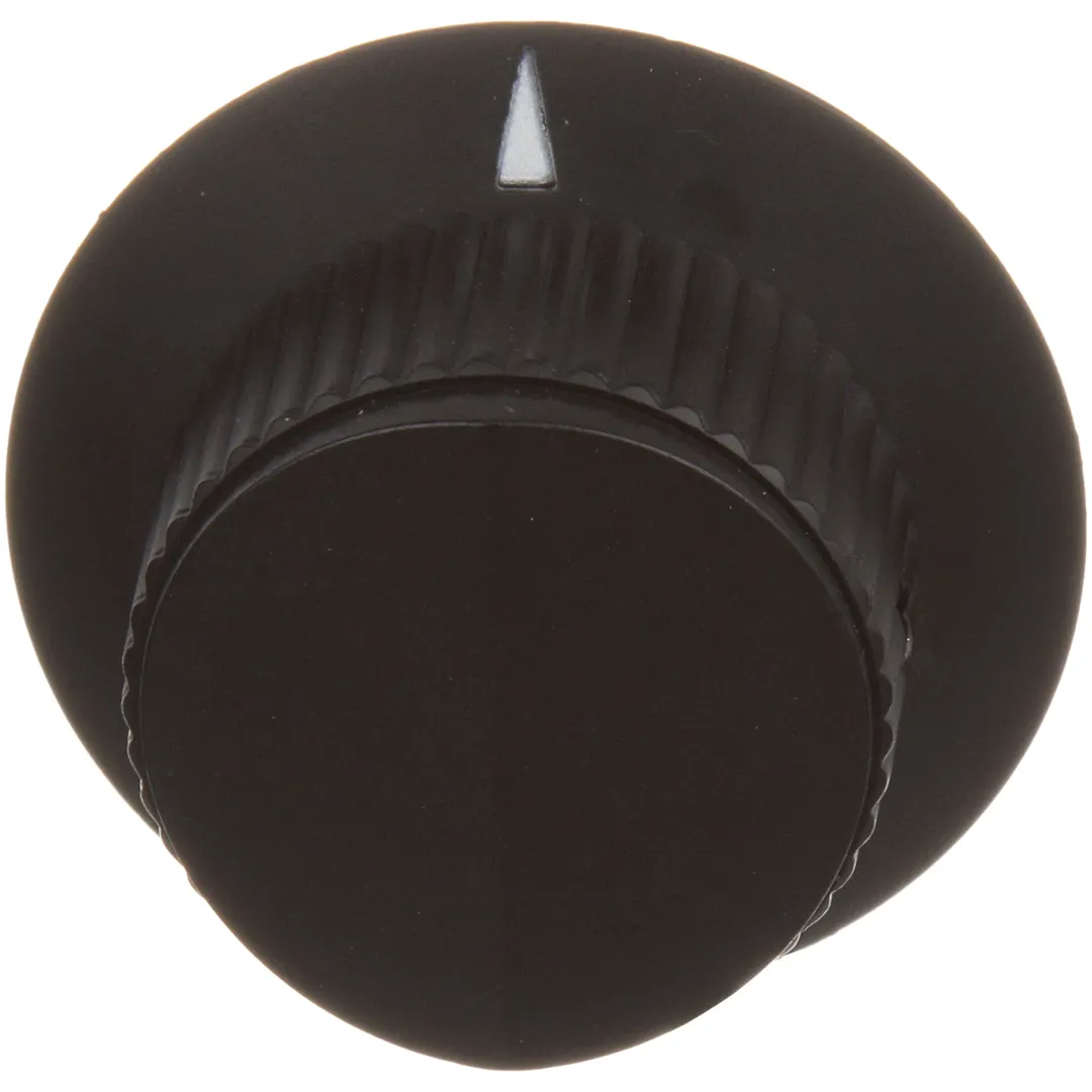 AllPoints 221622 Indicator Knob, Black W/White Arrow, 1-7/8" Dia, 1/4" Hole