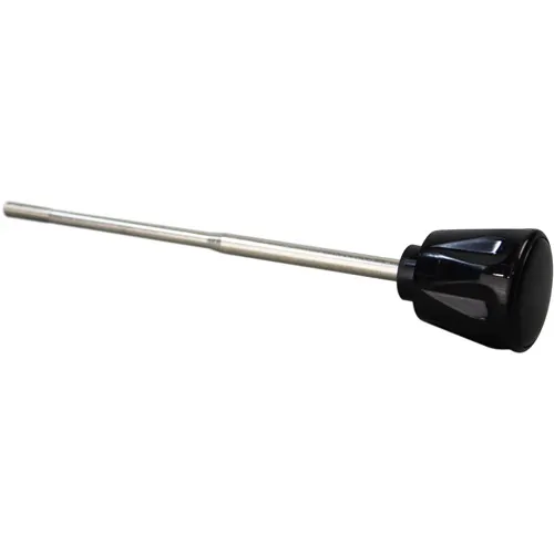 AllPoints 224463 Black Plastic Knob, 7" Shaft - Globe G10