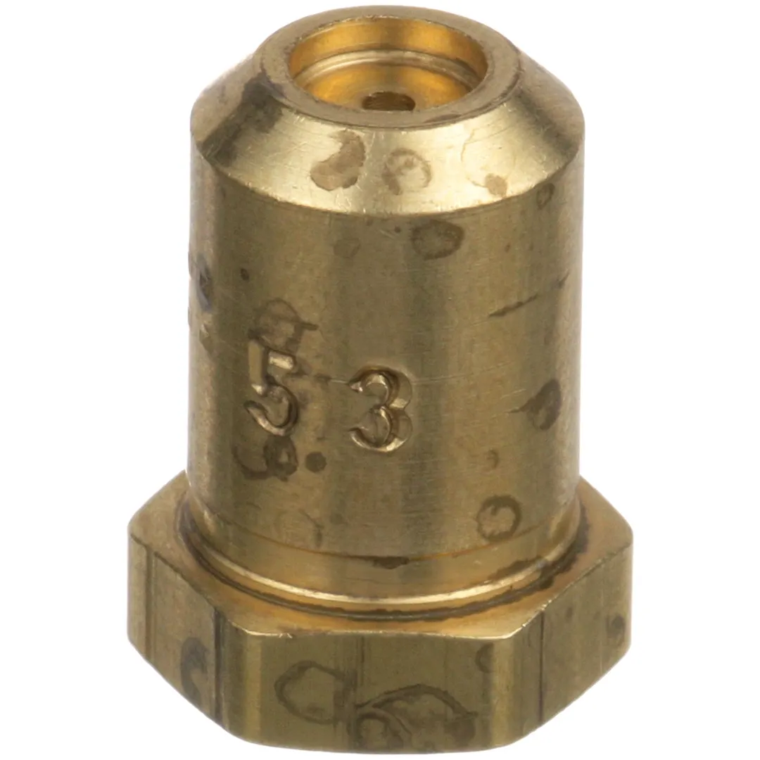 AllPoints 261113 Brass Hood Orifice, 3/8"-27 X 1/2" High X #53