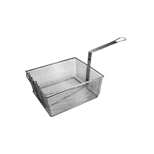 AllPoints 261533 Fryer Basket, Rectangular/ 13" x 12-3/4" x 5-3/8" H - Front Hook / Nickel Plated