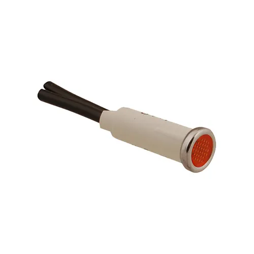 AllPoints 381185 Indicator Light, 5/16", Flat Lens, Wire Leads, Red