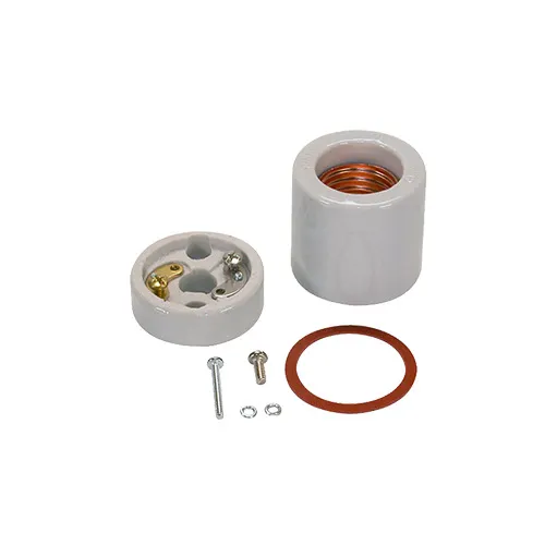 AllPoints 381362 Heat Lamp Socket, Screw Terminals, Mounting Hardware, Porcelain