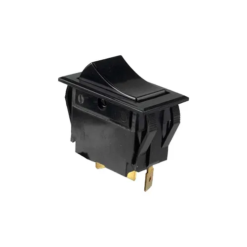 AllPoints 421235, Rocker Switch, on/on, SPDT, (3) 1/4" tab terminals, black