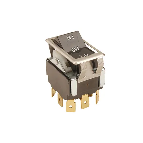 AllPoints 421277 Switch, Hi/Off/Lo, Double Pole, Double Throw, Black