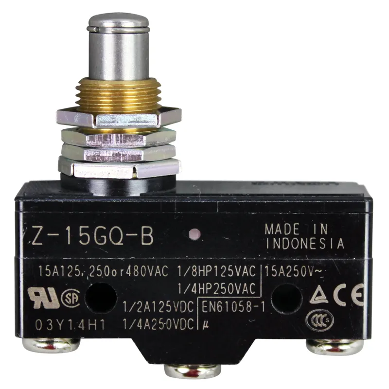 AllPoints 421862 Push Button Plunger Microswitch Door Switch, 15A/125,250,480VAC