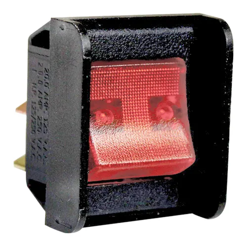 AllPoints 421917 Lighted Rocker Switch, 20A@125-250Vac, 4 Tab Terminals