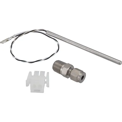 AllPoints 441298 Temperature Probe – 4" Stainless Steel Probe with 9" Leads, 2‑Pin Molex Adaptor