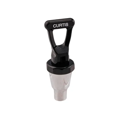AllPoints 561196 S Faucet - Plastic Beverage Dispenser Part, Chrome Finish, 4" Length - 1/Case