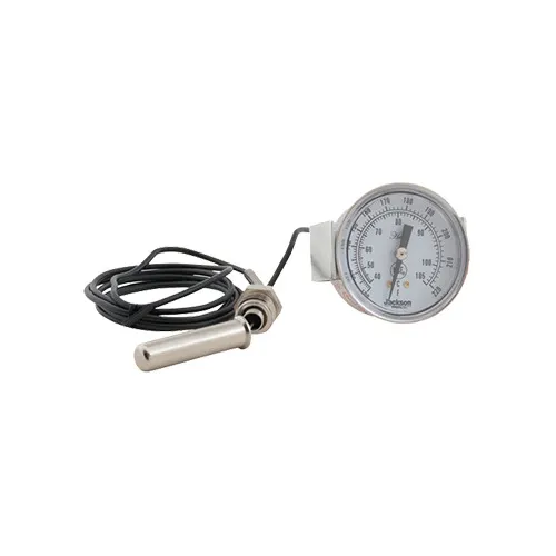 AllPoints 621074 Dishwasher Thermometer, 100° - 220° U-Clamp Thermometer, 48" Capillary