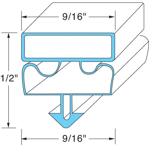 AllPoints 741418 Refrigeration Gasket, 23-3/4" X 28-1/4", Black Color