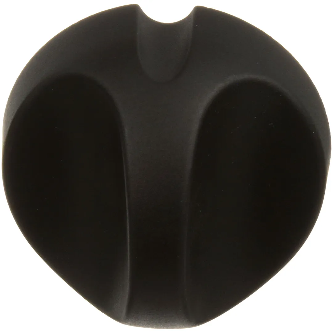 AllPoints 8009288 Knob, Black, 2-3/4" Od Diameter, 1/4" D Stem, Flat Down.