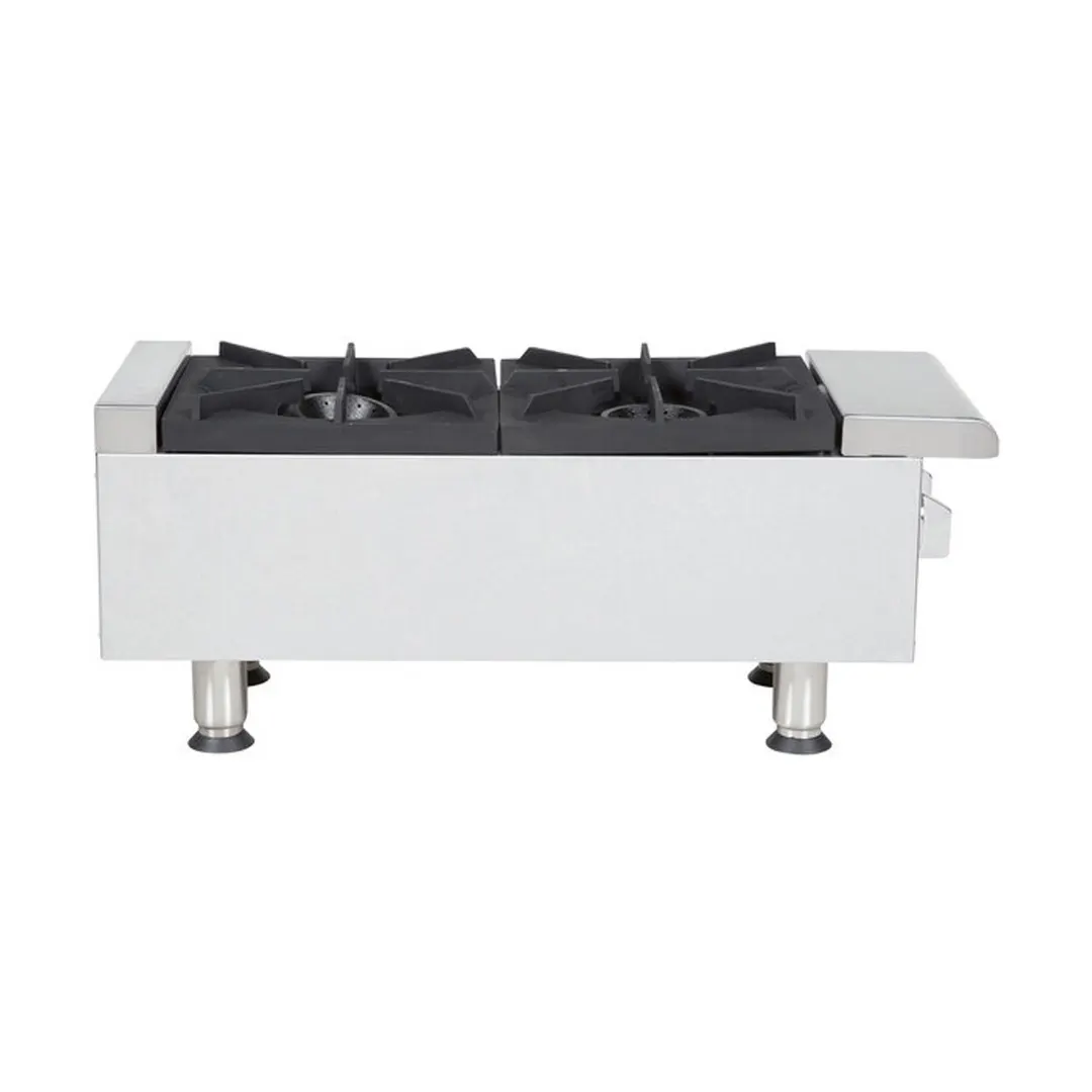 APW Wyott GHP-2S 12" Countertop Gas Hotplate with (2) Burners, Manual Controls, 44.000 BTU