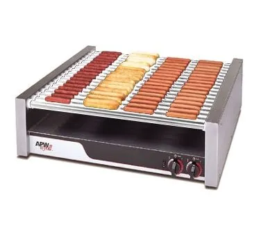 APW Wyott HR-75 X*Pert™ Hotrod® Hot Dog Grill, Chrome Surface Rollers