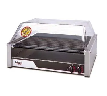 APW Wyott HRS-45 23" HotRod Hot Dog Grill w/ Infinite Controls, Tru-Turn Rollers