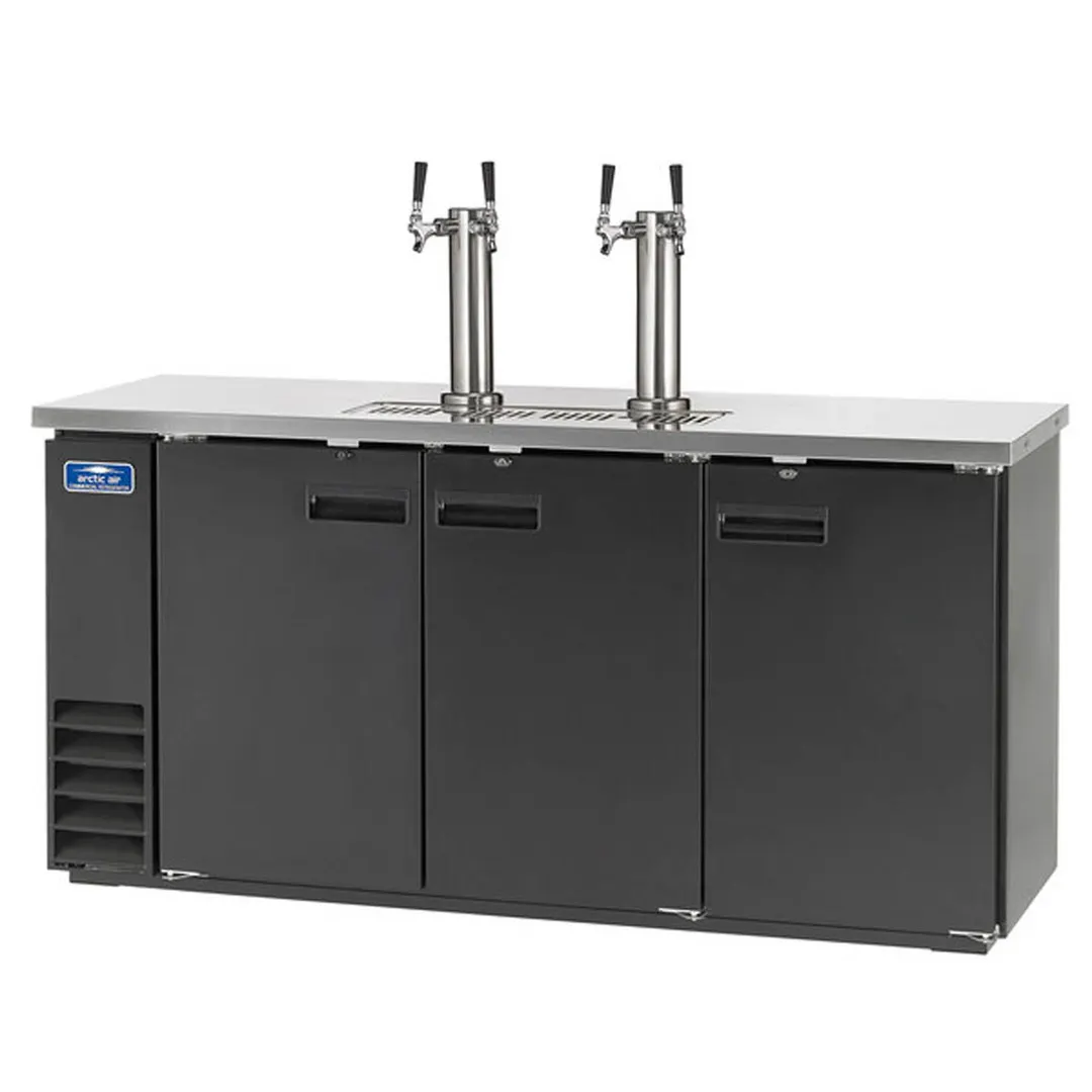 Arctic Air ADD72R-2 73" 2 Columns Draft Beer Cooler w/ 4 Kegs Capacity, 20.7 cu. ft.