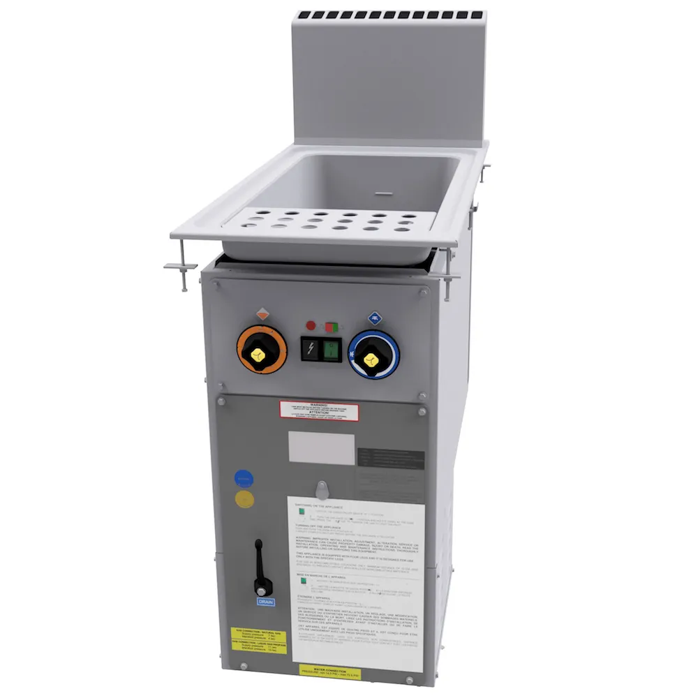 Arcobaleno ADGH35 11 Gallon Drop-In Gas Pasta Cooker w/ Manual Water Fill, 80.185 BTU