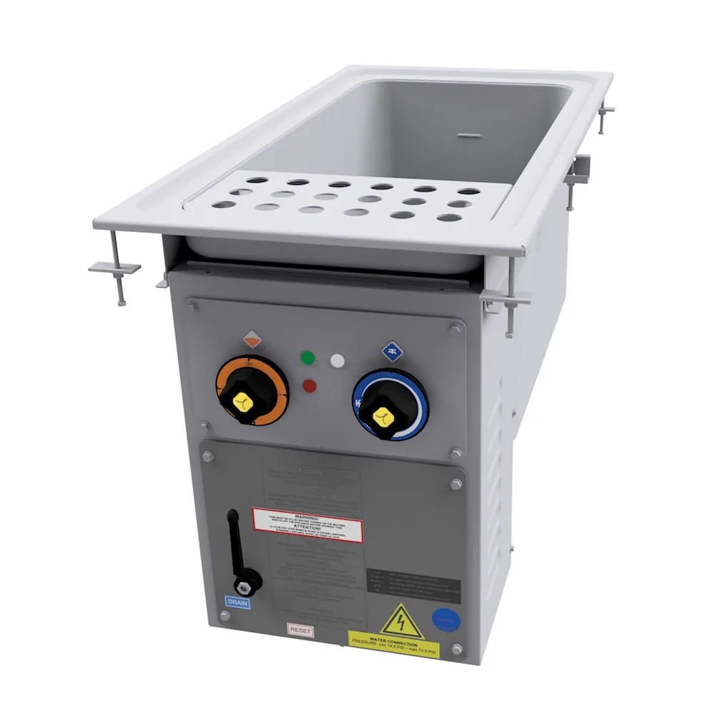 Arcobaleno AED33 11 Gallon Drop-In Electric Pasta Cooker w/ Manual Water Fill, 230V