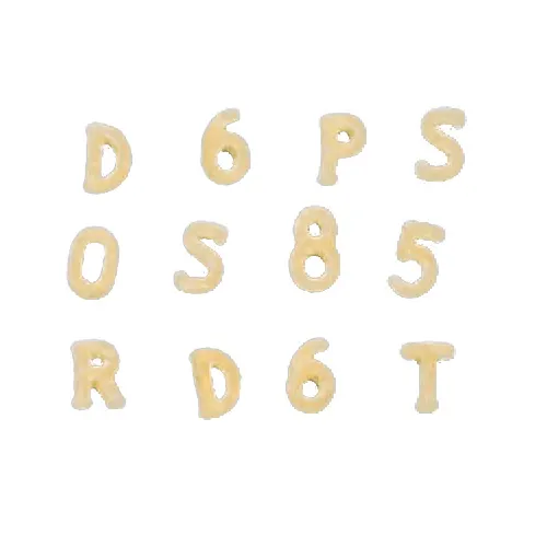 Arcobaleno AEX50#332 Extruder Die, 5.5Mm, Alphabet & Numbers