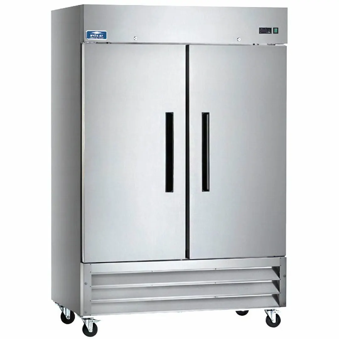 Arctic Air AF49 54" 2-Solid Door Reach-In Freezer, Bottom Mounted, 49 cu. ft., Stainless Steel Front