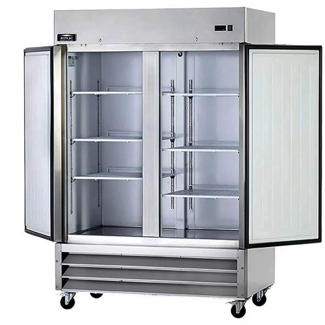 Arctic Air AF49 54" 2-Solid Door Reach-In Freezer, Bottom Mounted, 49 cu. ft., Stainless Steel Front
